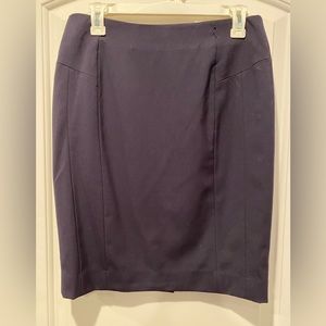 Navy pencil skirt